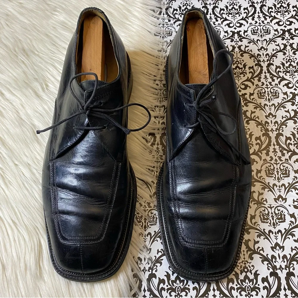 VINTAGE : Mercanti Fiorentini men’s size 11 : genuine leather oxford dress shoes